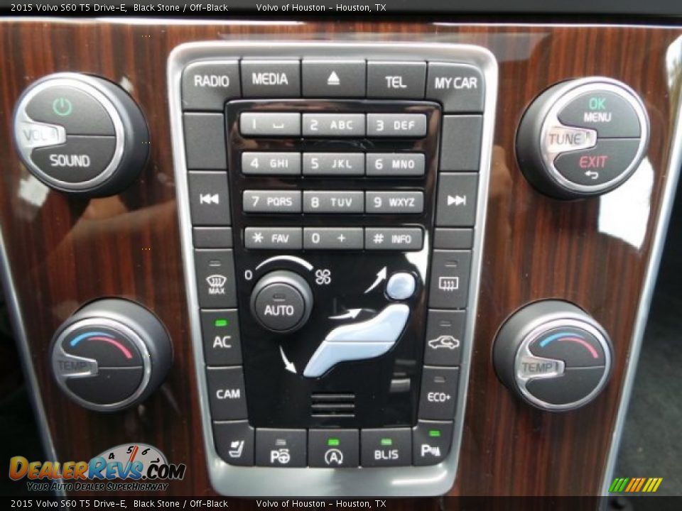 2015 Volvo S60 T5 Drive-E Black Stone / Off-Black Photo #17