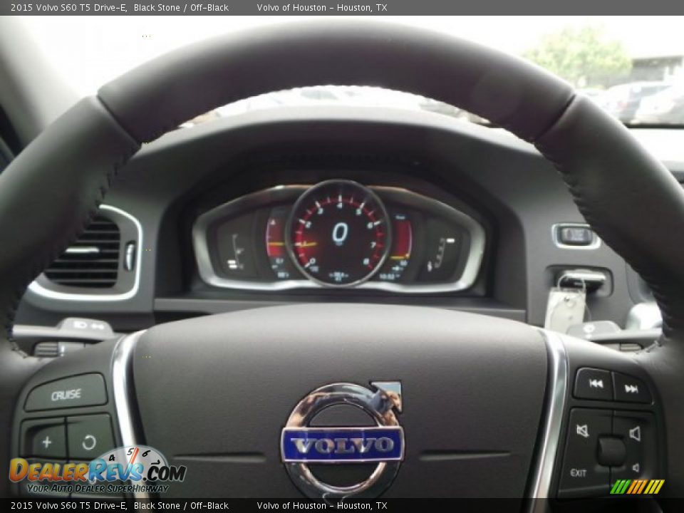 2015 Volvo S60 T5 Drive-E Black Stone / Off-Black Photo #18