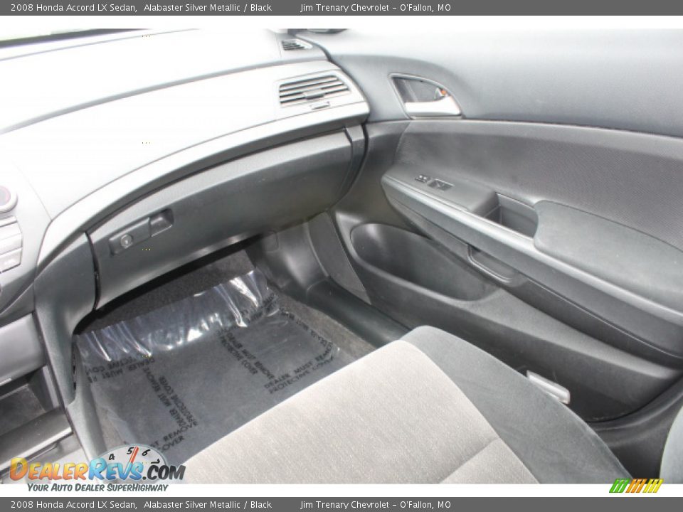 2008 Honda Accord LX Sedan Alabaster Silver Metallic / Black Photo #13