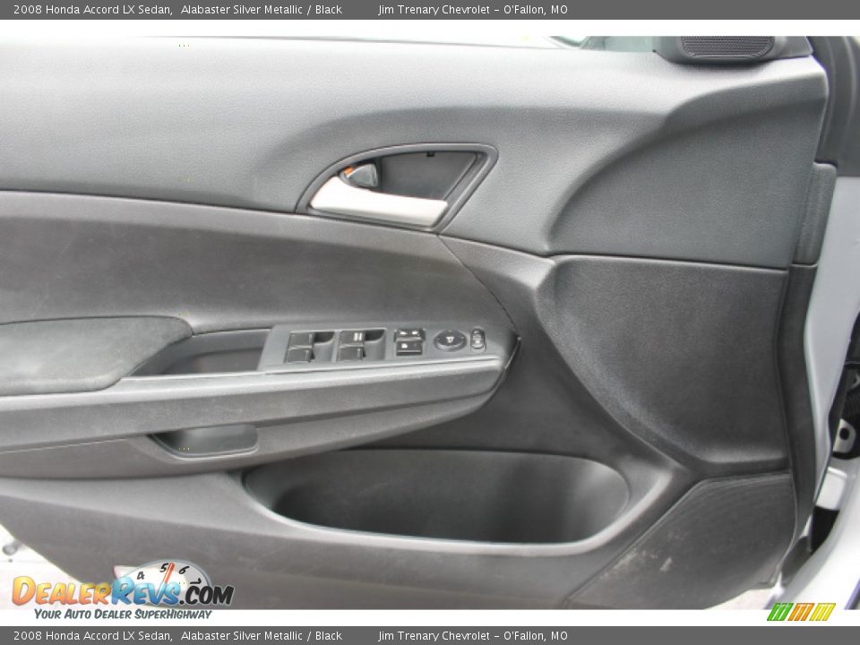 2008 Honda Accord LX Sedan Alabaster Silver Metallic / Black Photo #15