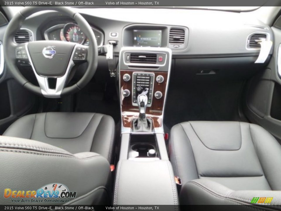 2015 Volvo S60 T5 Drive-E Black Stone / Off-Black Photo #23