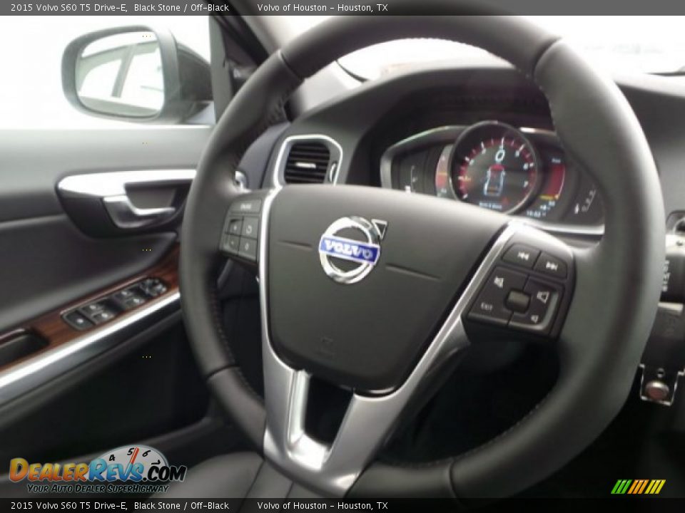 2015 Volvo S60 T5 Drive-E Black Stone / Off-Black Photo #24