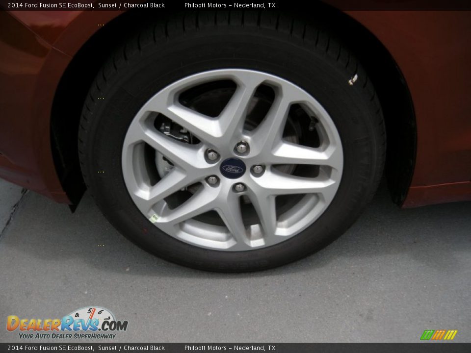 2014 Ford Fusion SE EcoBoost Sunset / Charcoal Black Photo #11