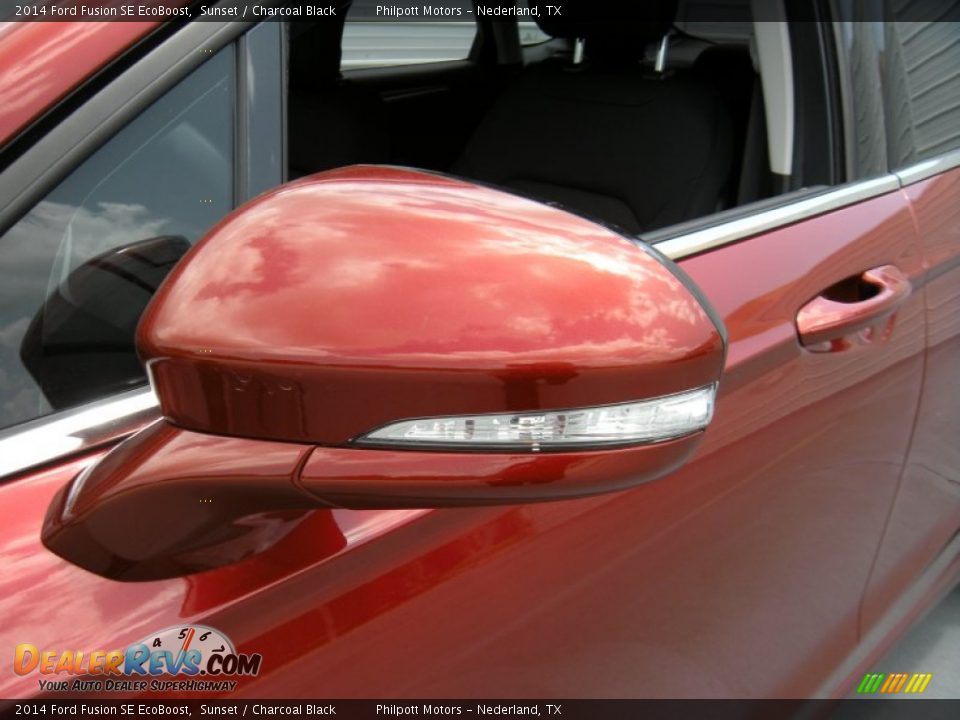 2014 Ford Fusion SE EcoBoost Sunset / Charcoal Black Photo #12