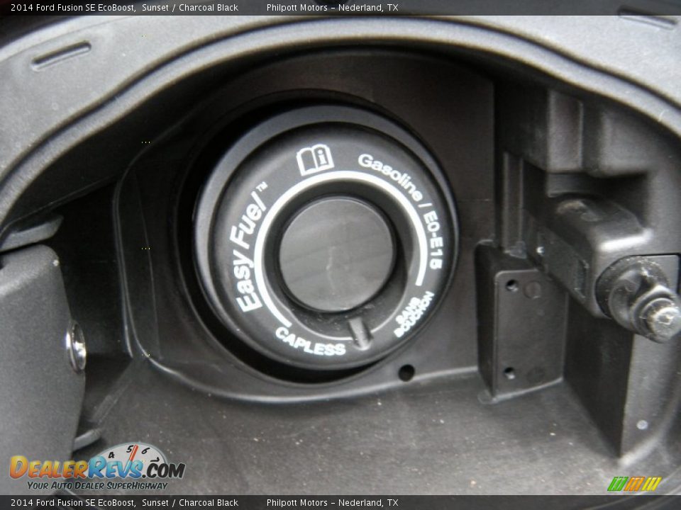 2014 Ford Fusion SE EcoBoost Sunset / Charcoal Black Photo #13