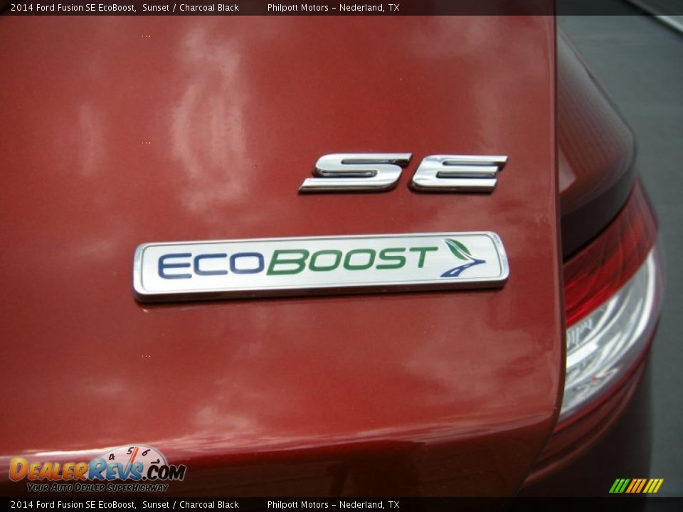 2014 Ford Fusion SE EcoBoost Sunset / Charcoal Black Photo #15