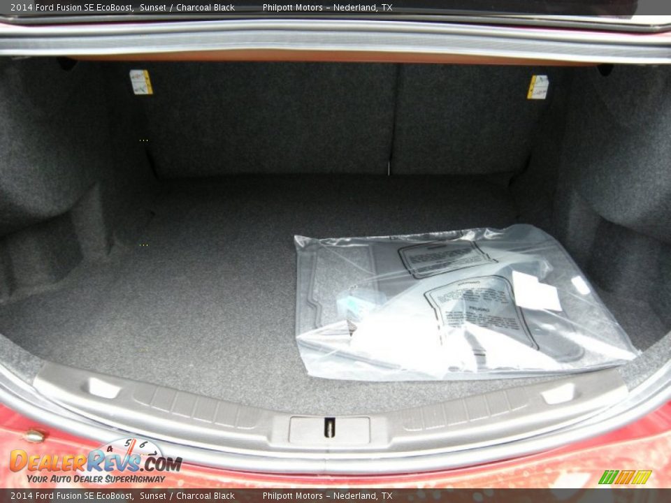 2014 Ford Fusion SE EcoBoost Sunset / Charcoal Black Photo #16