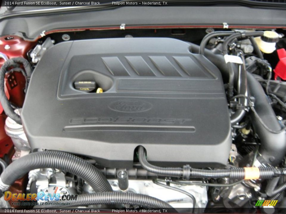2014 Ford Fusion SE EcoBoost Sunset / Charcoal Black Photo #17