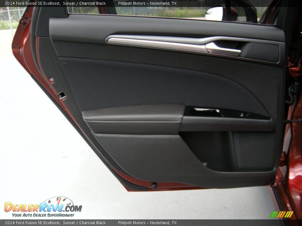 2014 Ford Fusion SE EcoBoost Sunset / Charcoal Black Photo #19
