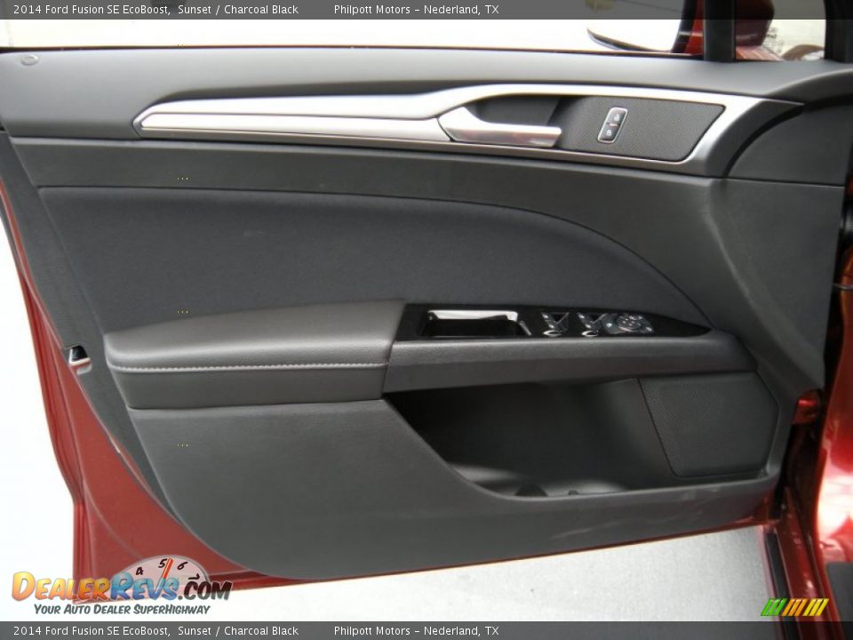 2014 Ford Fusion SE EcoBoost Sunset / Charcoal Black Photo #21