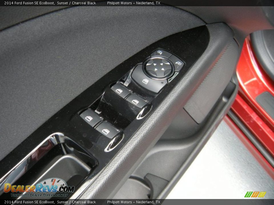 2014 Ford Fusion SE EcoBoost Sunset / Charcoal Black Photo #22