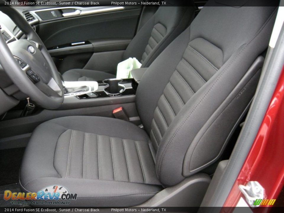 2014 Ford Fusion SE EcoBoost Sunset / Charcoal Black Photo #23