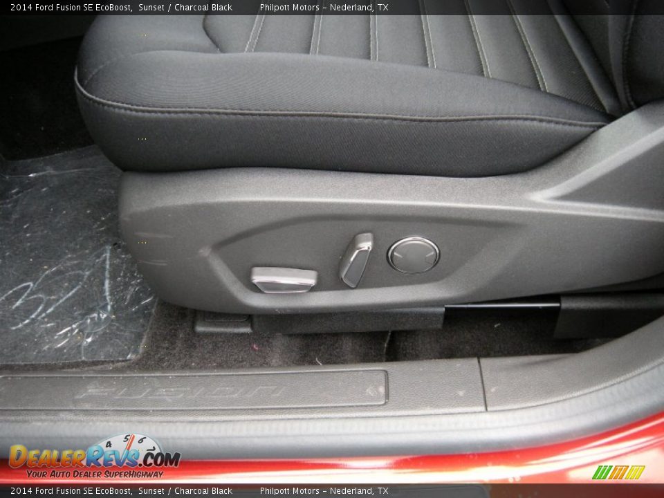2014 Ford Fusion SE EcoBoost Sunset / Charcoal Black Photo #24