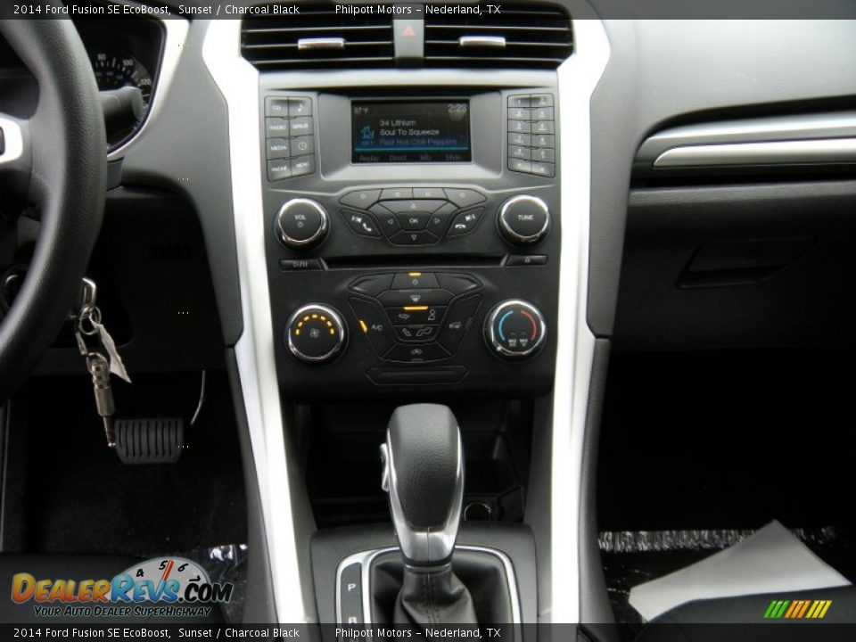 2014 Ford Fusion SE EcoBoost Sunset / Charcoal Black Photo #26