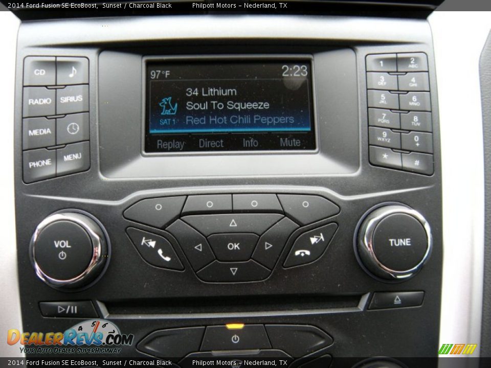 2014 Ford Fusion SE EcoBoost Sunset / Charcoal Black Photo #27