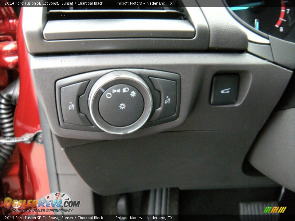 2014 Ford Fusion SE EcoBoost Sunset / Charcoal Black Photo #32