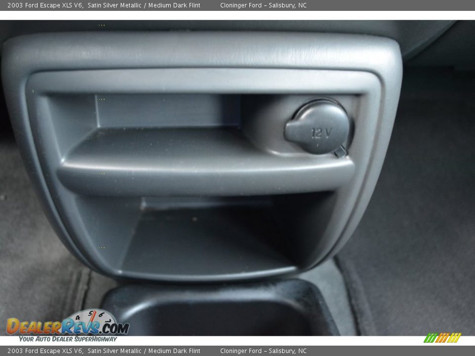 2003 Ford Escape XLS V6 Satin Silver Metallic / Medium Dark Flint Photo #21