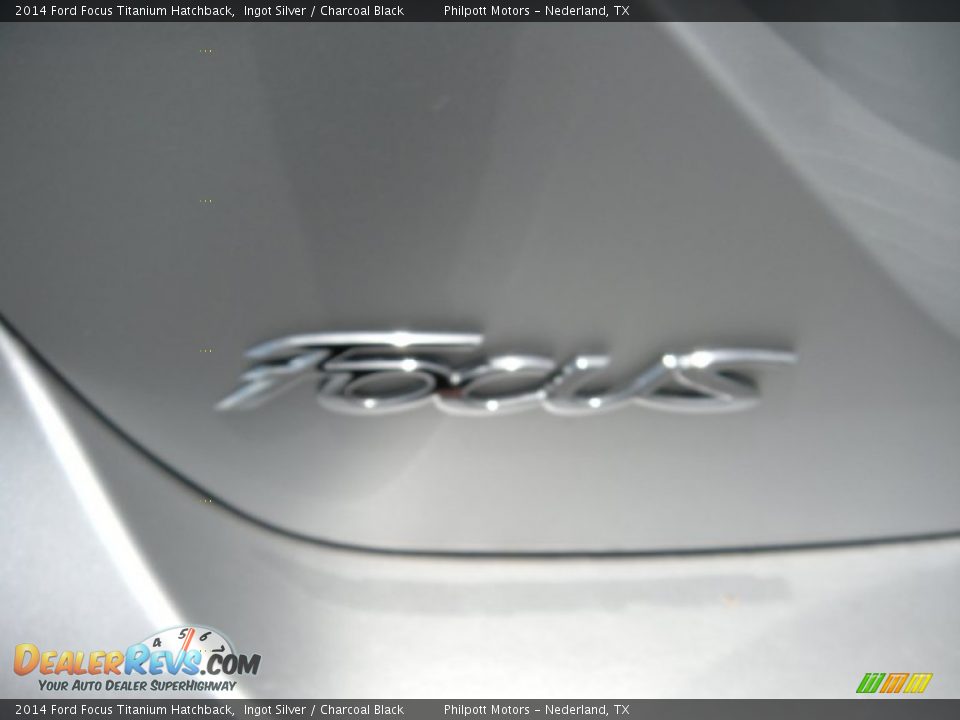 2014 Ford Focus Titanium Hatchback Ingot Silver / Charcoal Black Photo #13
