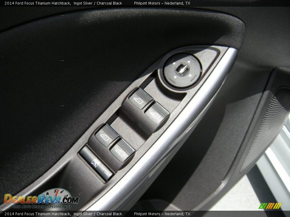 2014 Ford Focus Titanium Hatchback Ingot Silver / Charcoal Black Photo #21
