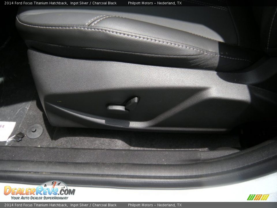 2014 Ford Focus Titanium Hatchback Ingot Silver / Charcoal Black Photo #23