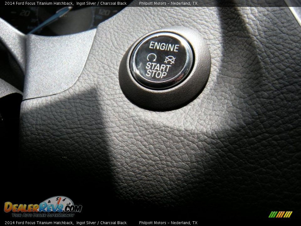 2014 Ford Focus Titanium Hatchback Ingot Silver / Charcoal Black Photo #32