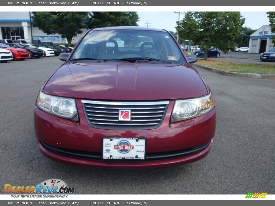 2006 Saturn ION 2 Sedan Berry Red / Gray Photo #2