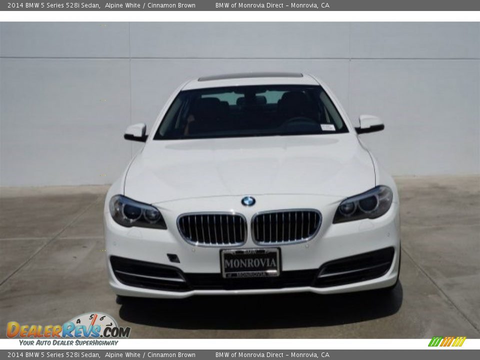 2014 BMW 5 Series 528i Sedan Alpine White / Cinnamon Brown Photo #3
