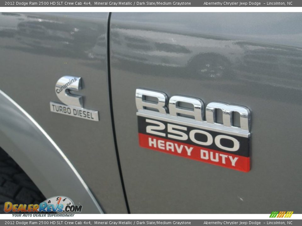 2012 Dodge Ram 2500 HD SLT Crew Cab 4x4 Mineral Gray Metallic / Dark Slate/Medium Graystone Photo #7