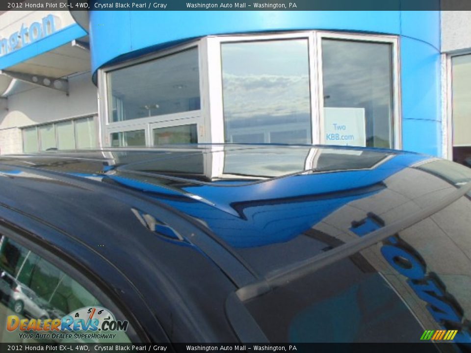 2012 Honda Pilot EX-L 4WD Crystal Black Pearl / Gray Photo #3