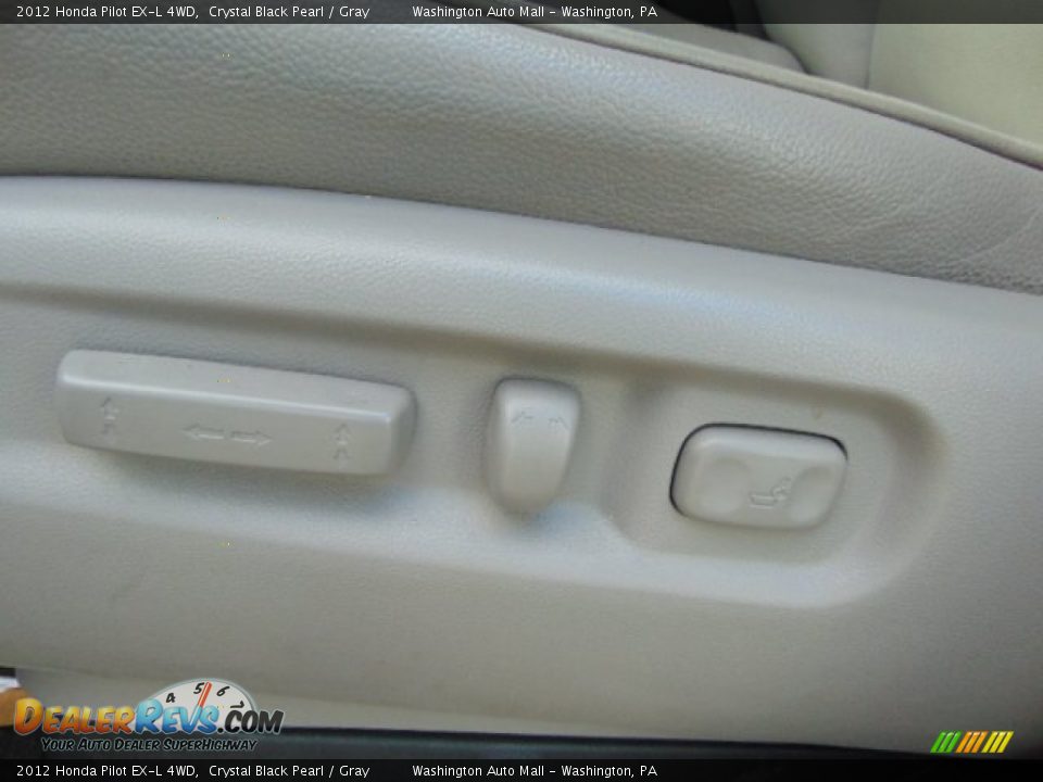 2012 Honda Pilot EX-L 4WD Crystal Black Pearl / Gray Photo #12