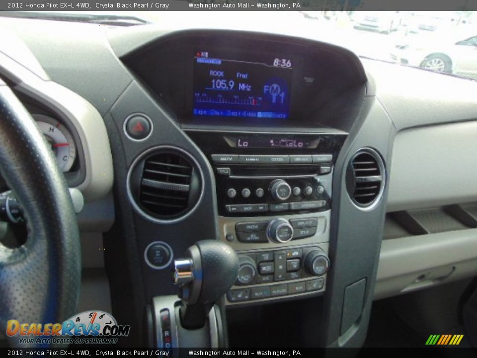 2012 Honda Pilot EX-L 4WD Crystal Black Pearl / Gray Photo #13