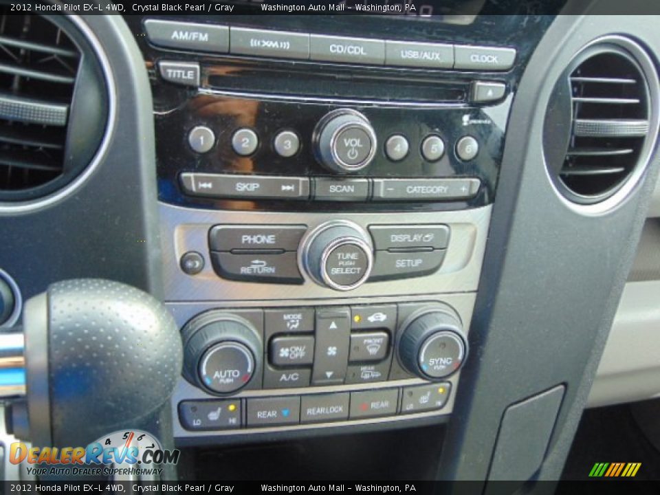 2012 Honda Pilot EX-L 4WD Crystal Black Pearl / Gray Photo #14