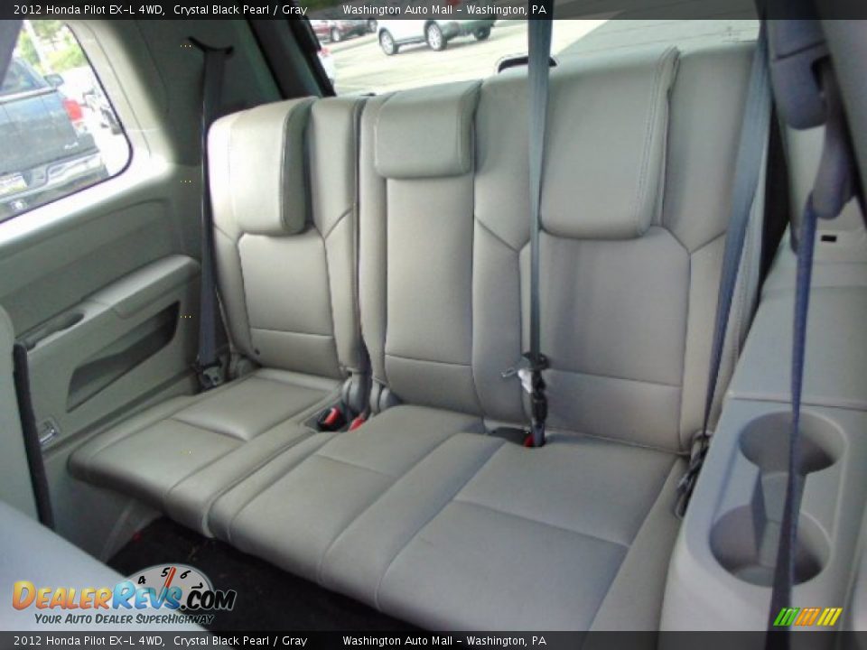 2012 Honda Pilot EX-L 4WD Crystal Black Pearl / Gray Photo #17