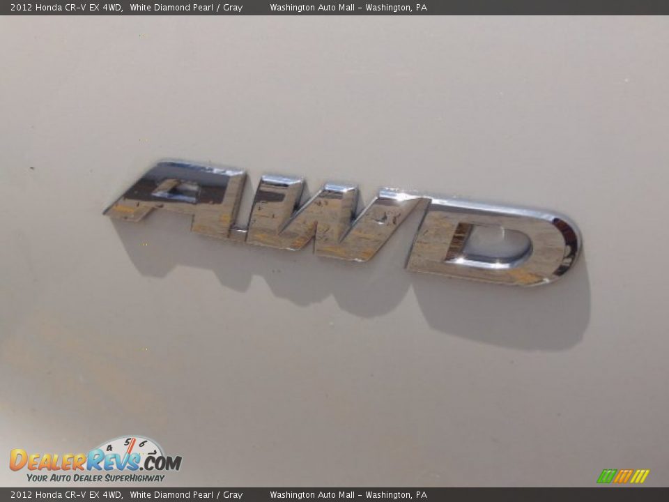 2012 Honda CR-V EX 4WD White Diamond Pearl / Gray Photo #8