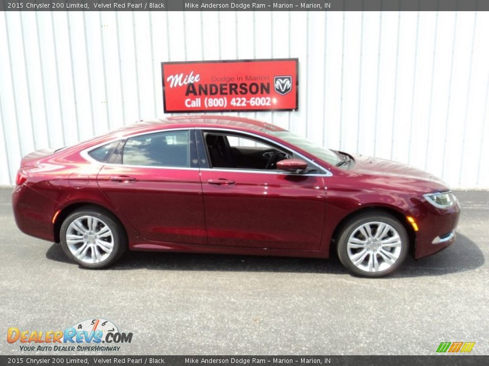2015 Chrysler 200 Limited Velvet Red Pearl / Black Photo #2
