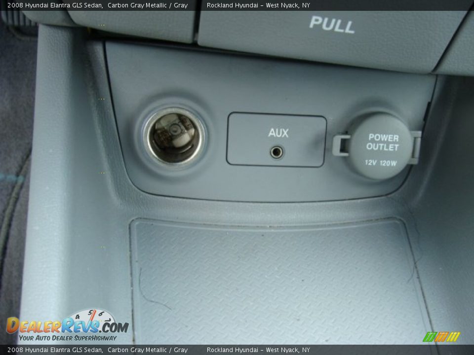 2008 Hyundai Elantra GLS Sedan Carbon Gray Metallic / Gray Photo #17