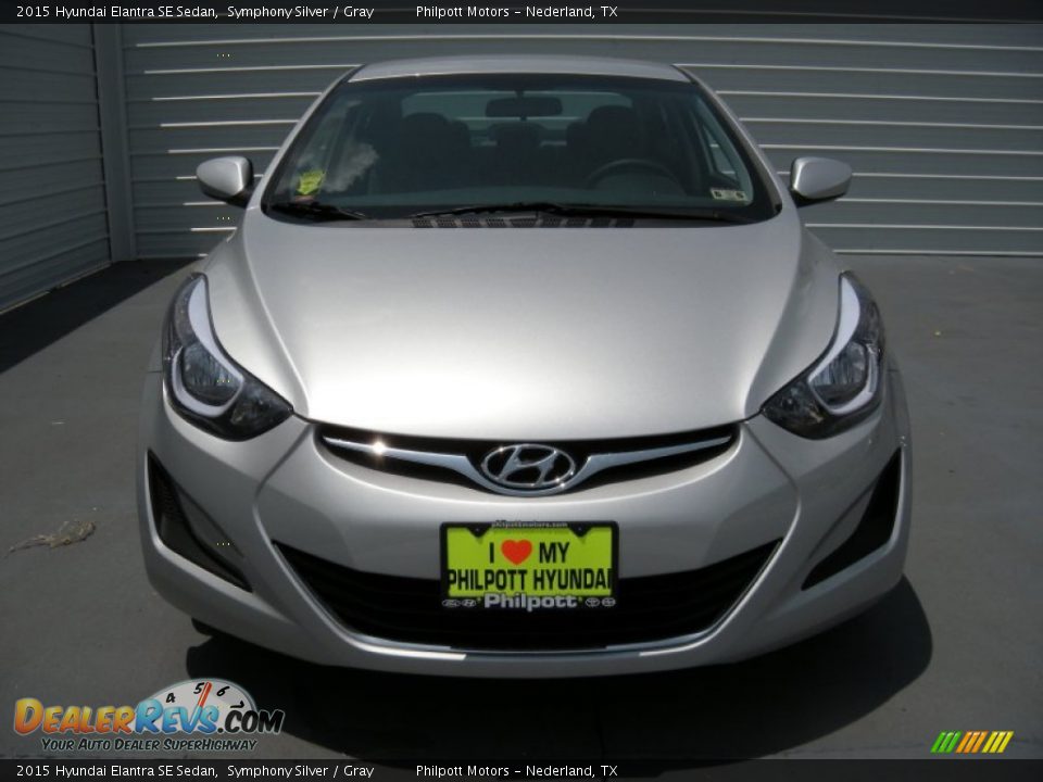 2015 Hyundai Elantra SE Sedan Symphony Silver / Gray Photo #8