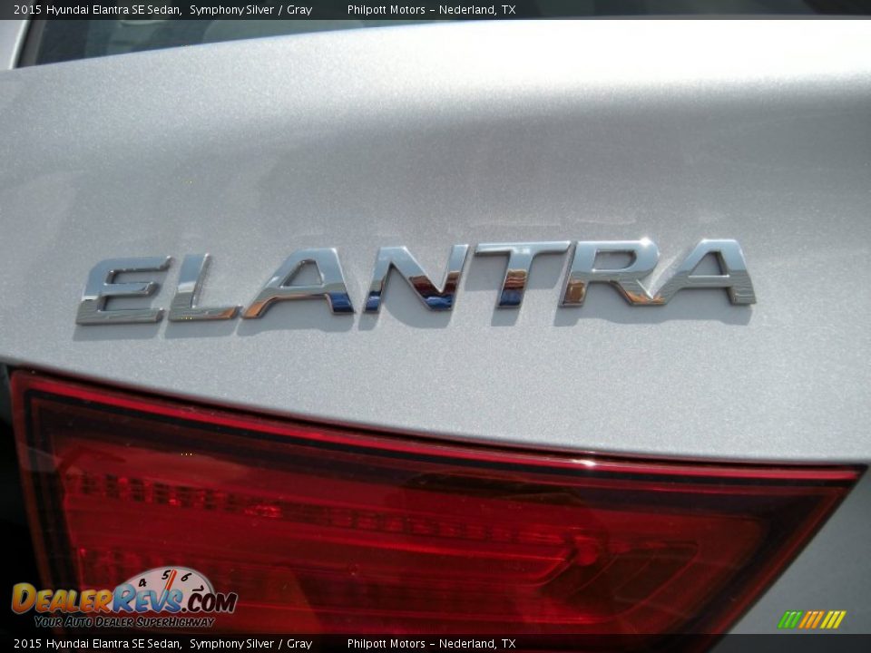 2015 Hyundai Elantra SE Sedan Symphony Silver / Gray Photo #14