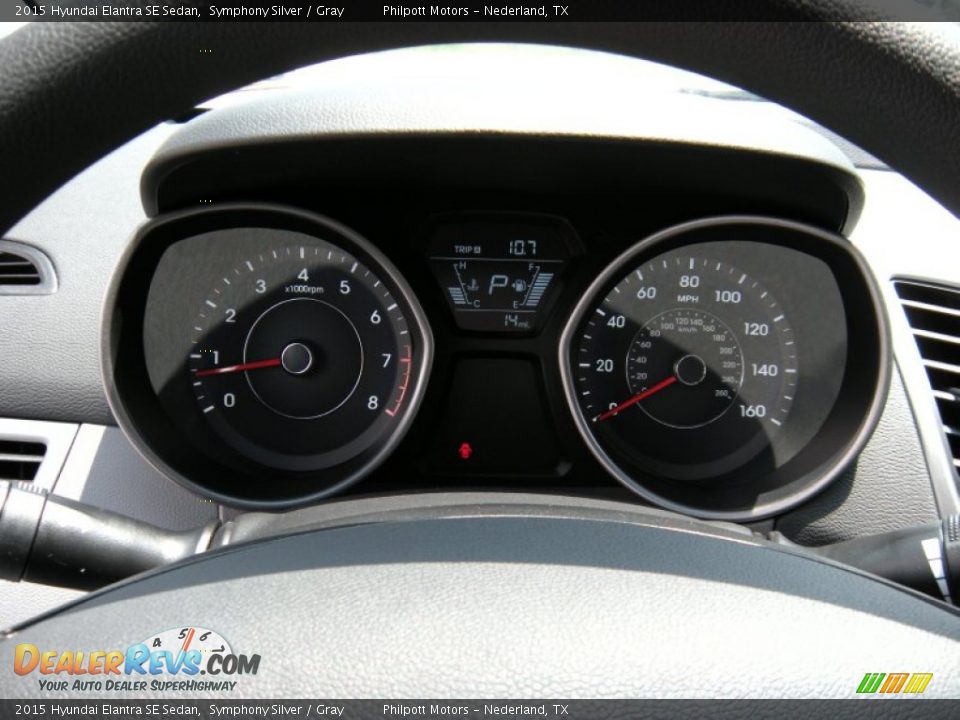 2015 Hyundai Elantra SE Sedan Symphony Silver / Gray Photo #30