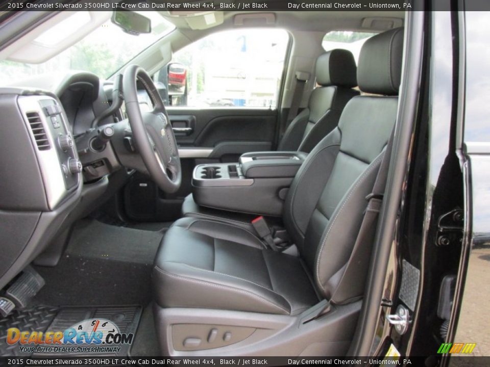2015 Chevrolet Silverado 3500HD LT Crew Cab Dual Rear Wheel 4x4 Black / Jet Black Photo #13