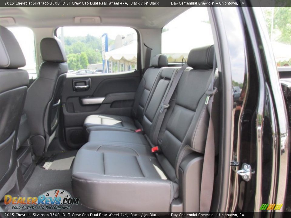 2015 Chevrolet Silverado 3500HD LT Crew Cab Dual Rear Wheel 4x4 Black / Jet Black Photo #14