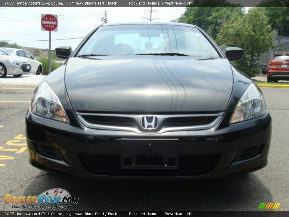 2007 Honda Accord EX-L Coupe Nighthawk Black Pearl / Black Photo #2