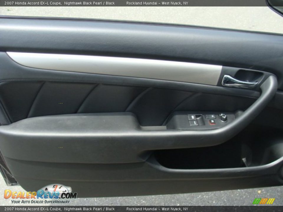 2007 Honda Accord EX-L Coupe Nighthawk Black Pearl / Black Photo #7