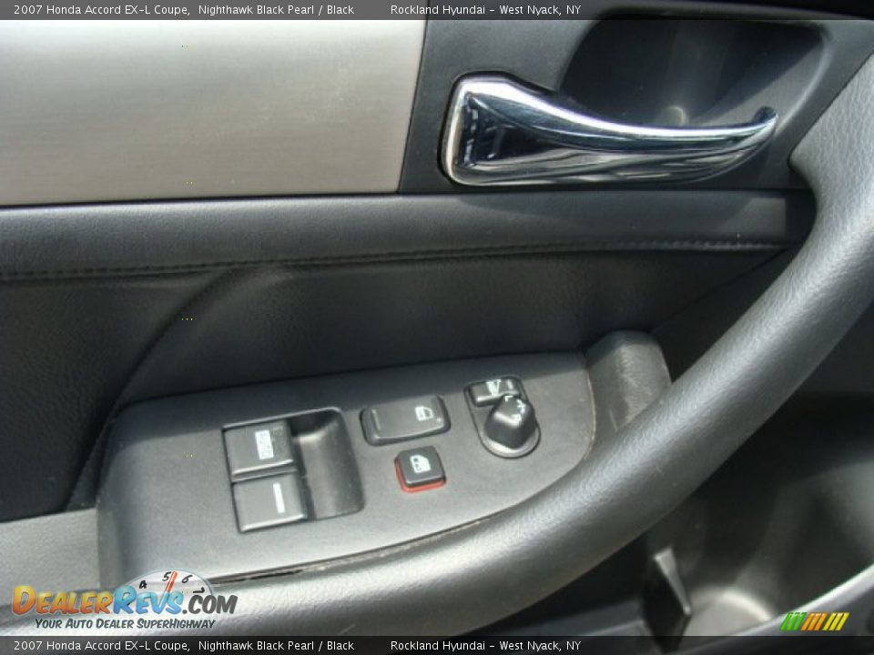 2007 Honda Accord EX-L Coupe Nighthawk Black Pearl / Black Photo #8