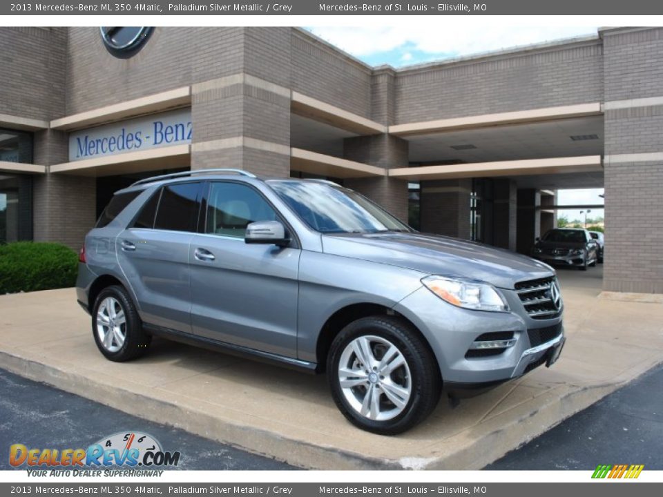 2013 Mercedes-Benz ML 350 4Matic Palladium Silver Metallic / Grey Photo #1