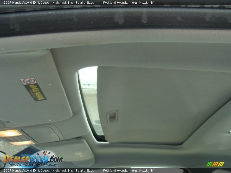 2007 Honda Accord EX-L Coupe Nighthawk Black Pearl / Black Photo #11