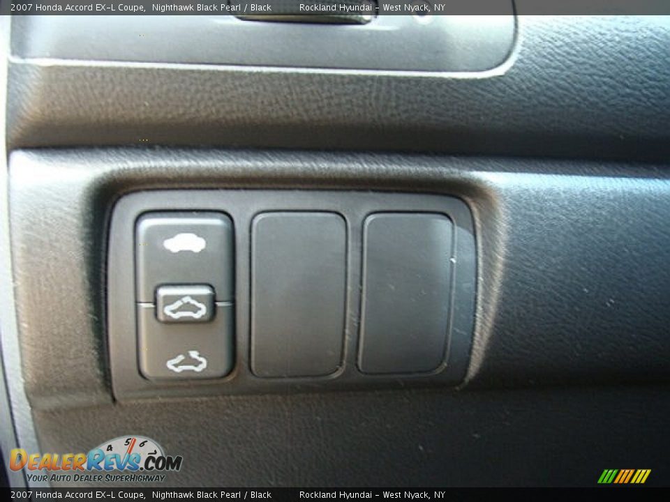 2007 Honda Accord EX-L Coupe Nighthawk Black Pearl / Black Photo #13