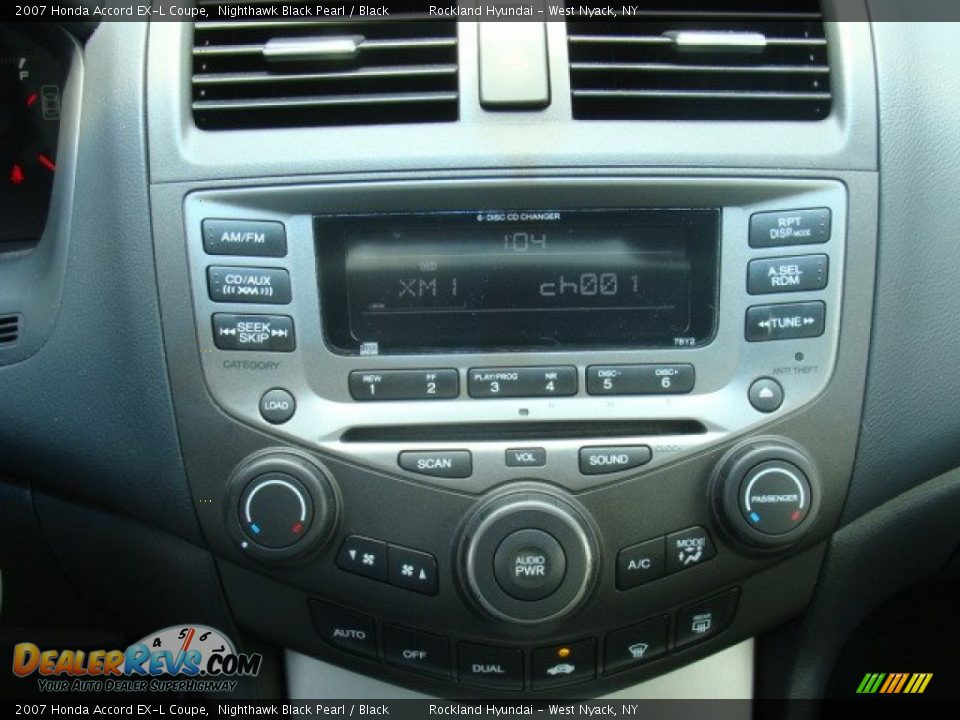 2007 Honda Accord EX-L Coupe Nighthawk Black Pearl / Black Photo #18