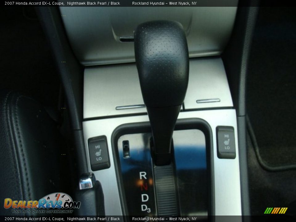 2007 Honda Accord EX-L Coupe Nighthawk Black Pearl / Black Photo #19