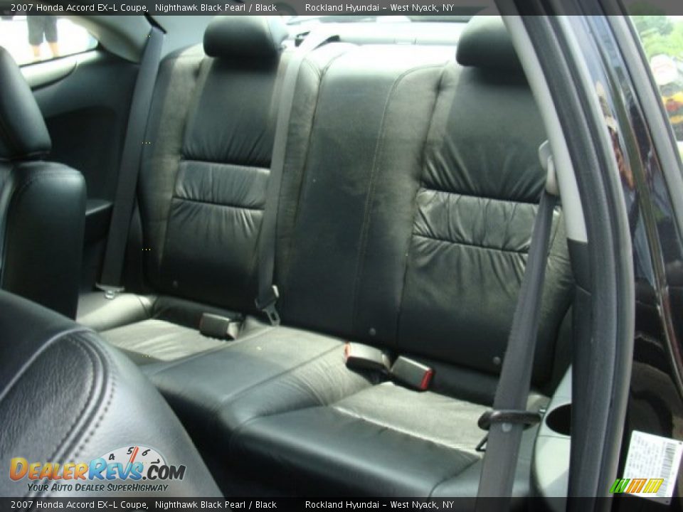 2007 Honda Accord EX-L Coupe Nighthawk Black Pearl / Black Photo #20